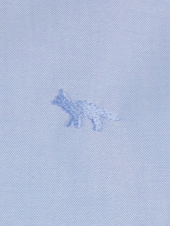 26SS 메종키츠네 긴팔 셔츠 QM00422WC5081 0434 Gnawed Blue - MAISON KITSUNE