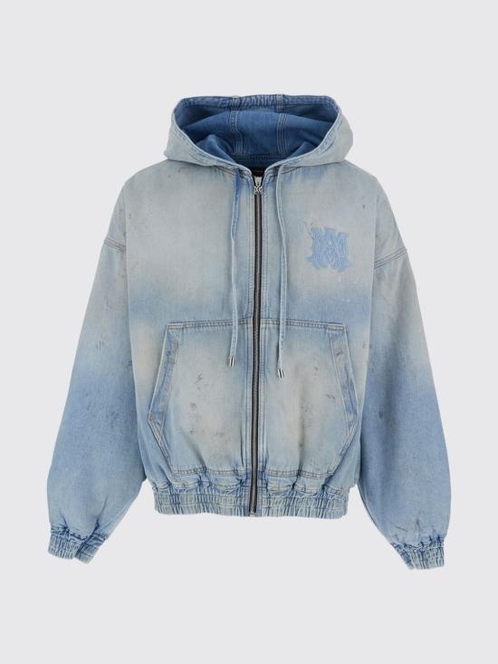 26SS 아미리 후드 티셔츠 AMOUJA1037 543 Gnawed Blue - AMIRI