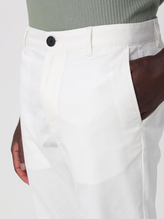 26SS 알마니 스트레이트 팬츠 XM002092AF27636 U0009 White - ARMANI