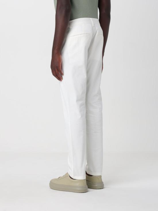 26SS 알마니 스트레이트 팬츠 XM002092AF27636 U0009 White - ARMANI