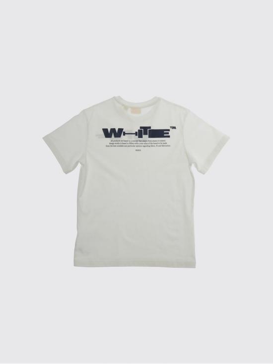 26SS [키즈] 오프화이트 티셔츠 44BAA002S26J00A 100 White - OFF WHITE