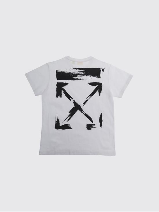 26SS [키즈] 오프화이트 티셔츠 44BAA002S26J006 100 White - OFF WHITE