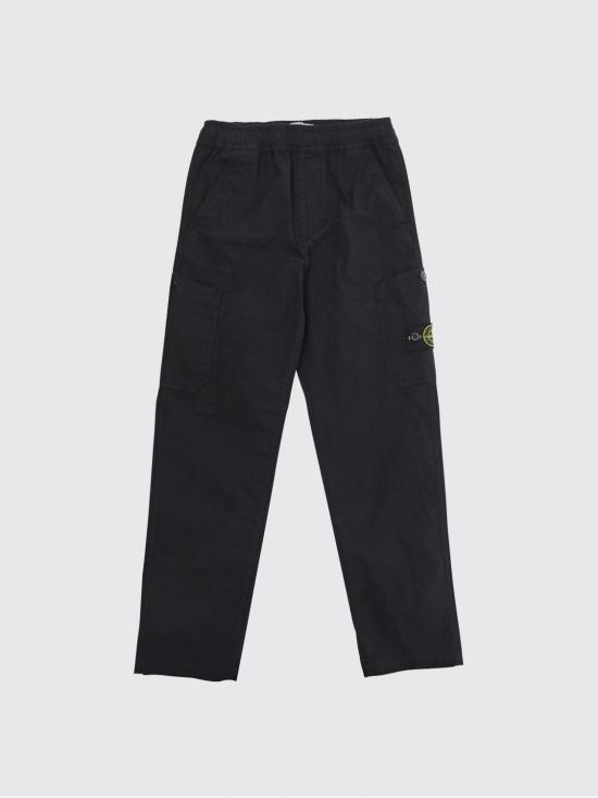 26SS [키즈] 스톤 아일랜드 스트레이트 팬츠 3100002S0063 V0029 Black