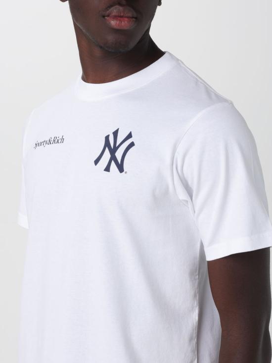 26SS 스포티앤리치 반팔 티셔츠 TO043610675WH01 48 White - SPORTY & RICH