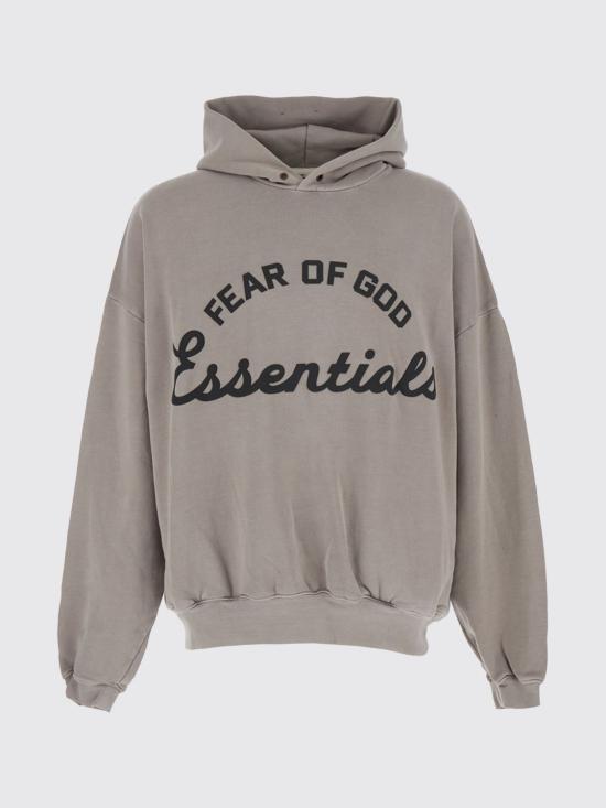26SS 피어오브갓 후드 티셔츠 192SP264463F FADEDSEAL Grey - FEAR OF GOD