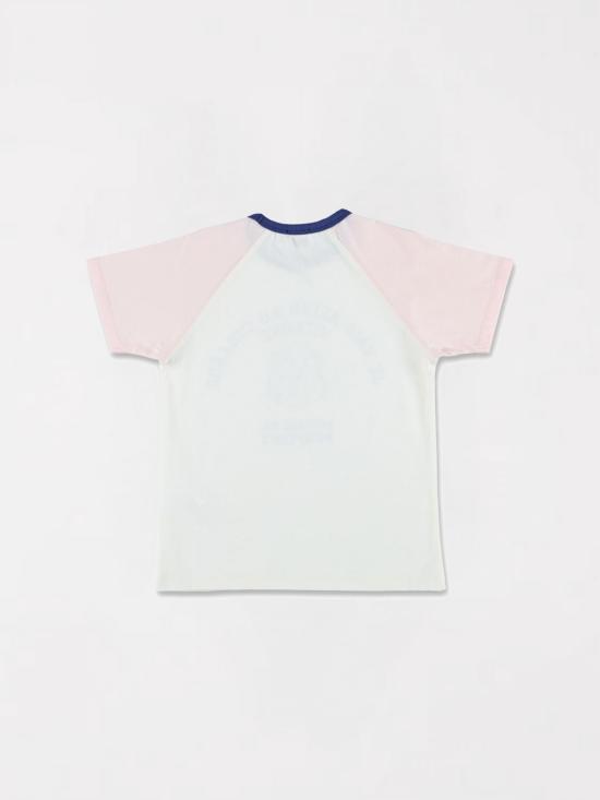 26SS [키즈] 메종키츠네 티셔츠 S06GTSK00015 0538 White - MAISON KITSUNE