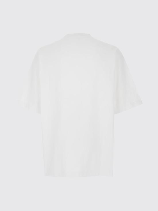 26SS 구찌 프린트 디테일 코튼 저지 티셔츠 784361XJGKB 9074 White - GUCCI