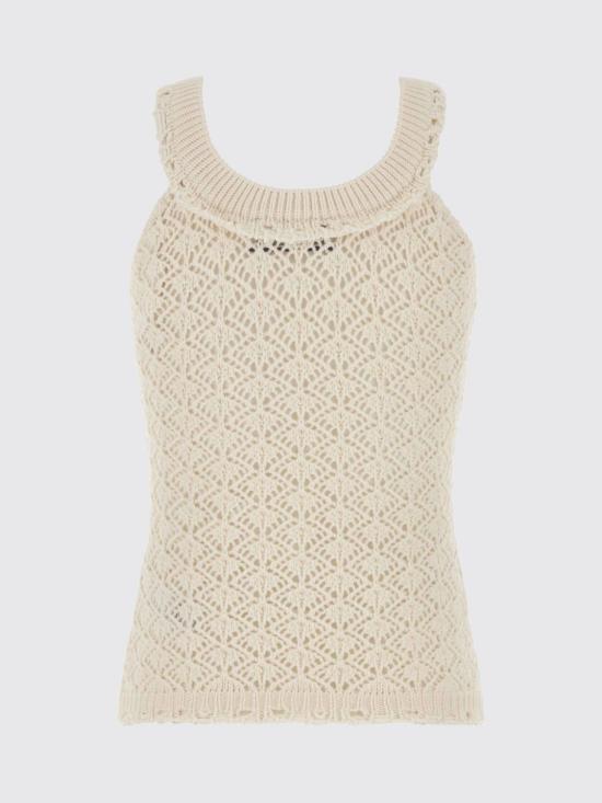 26SS 블루마린 민소매 티셔츠 2M692A N0103 White - BLUMARINE