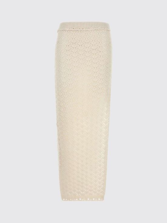 26SS 블루마린 롱 스커트 2G285A N0103 White - BLUMARINE