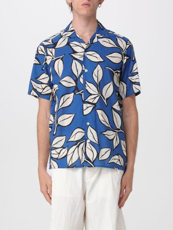 26SS Nom 반팔 셔츠 07 SHIRT BOWLING COLLAR BANDANA Blue