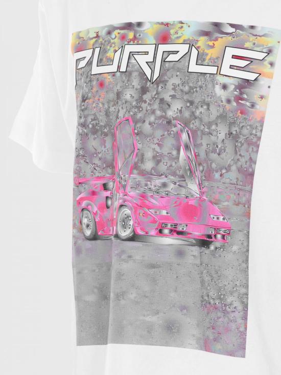 26SS 퍼플 브랜드 반팔 티셔츠 P104TBDS226 White - PURPLE BRAND