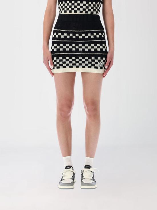 26SS 아미리 미디 스커트 AWBMSK1025 001 Black