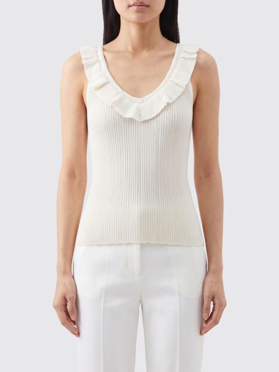 26SS 블루마린 민소매 티셔츠 P644M214A N0102 White
