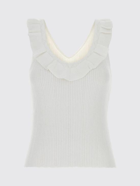26SS 블루마린 민소매 티셔츠 P644M214A N0102 White - BLUMARINE