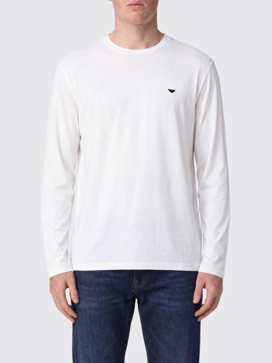 26SS 엠포리오 아르마니 긴팔 티셔츠 EM004591AF13747 U0003 White