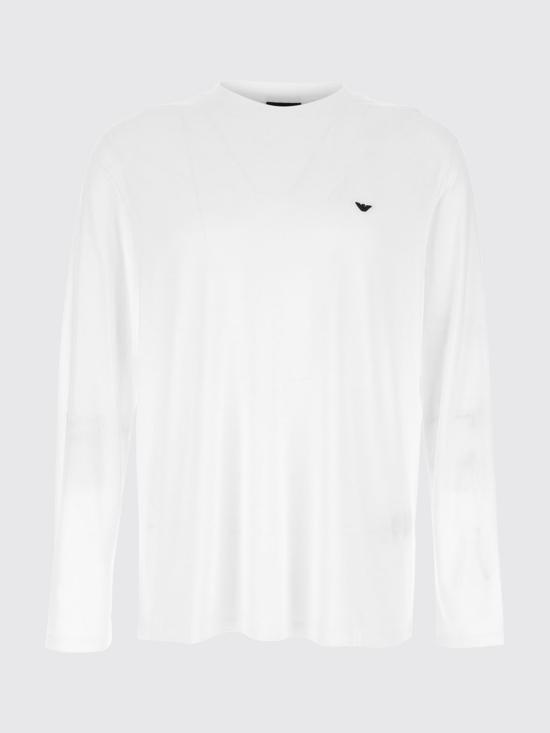 26SS 엠포리오 아르마니 긴팔 티셔츠 EM004591AF13747 U0003 White - EMPORIO ARMANI