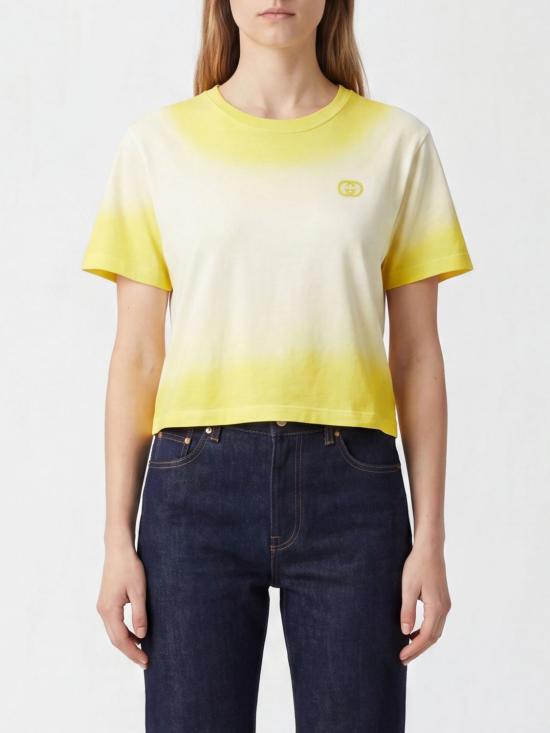26SS 구찌 반팔 티셔츠 838009XJHQ7 7013 Yellow