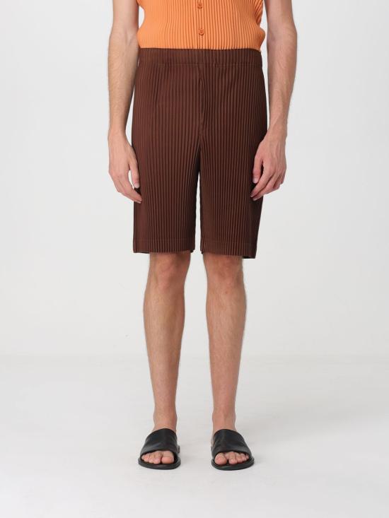 26SS 옴므 플리세 이세이 미야케 숏팬츠 HP66JF134 48 Brown