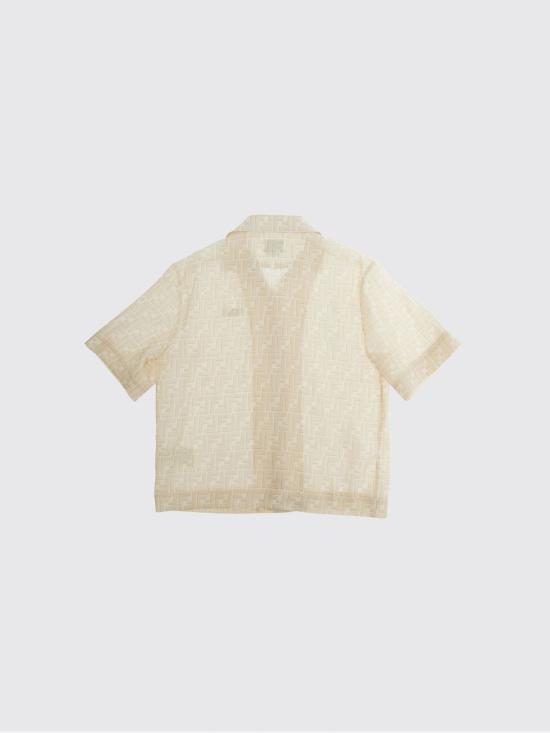 26SS [키즈] 펜디 셔츠 JUC109AY8C F1P2N Beige - FENDI