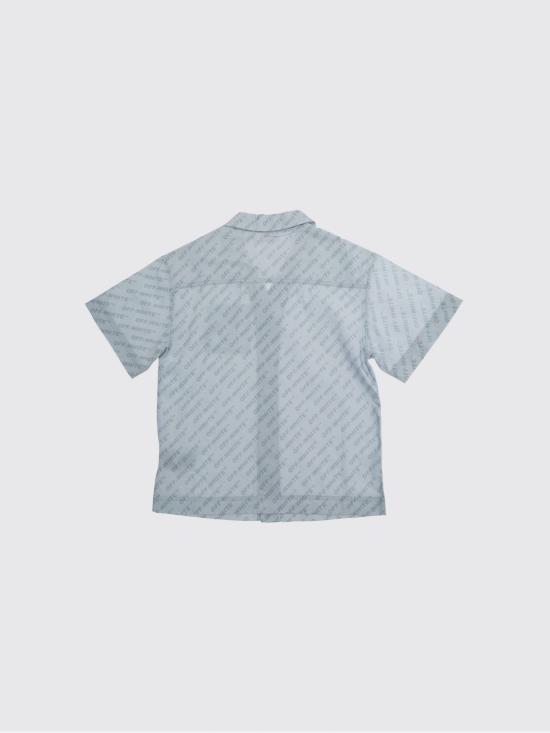 26SS [키즈] 오프화이트 데님 셔츠 44BGA002S26F001 451 Gnawed Blue - OFF WHITE