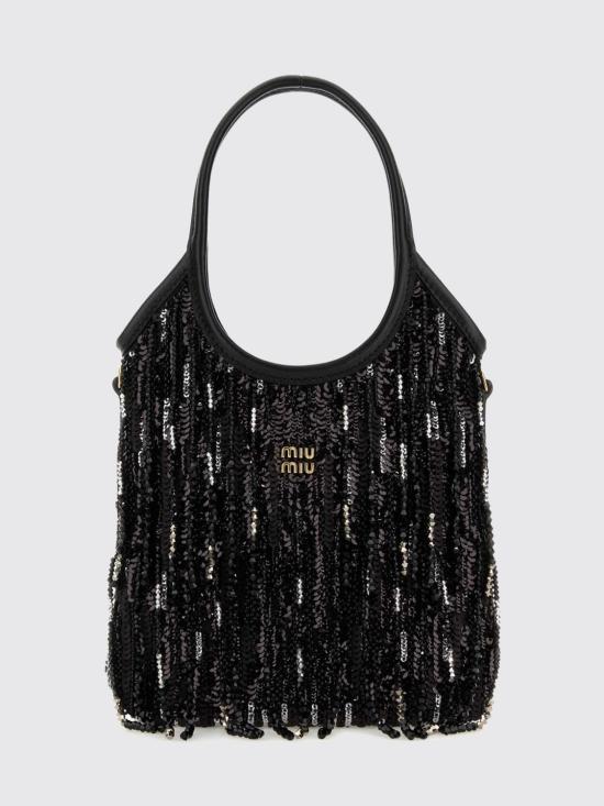 26SS 미우미우 토트백 5BA281VOWR2IGM F0002 Black