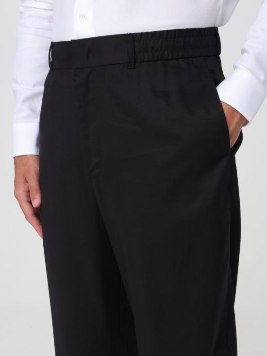 26SS 알마니 스트레이트 팬츠 XM002298AF22715 UC001 Black - ARMANI