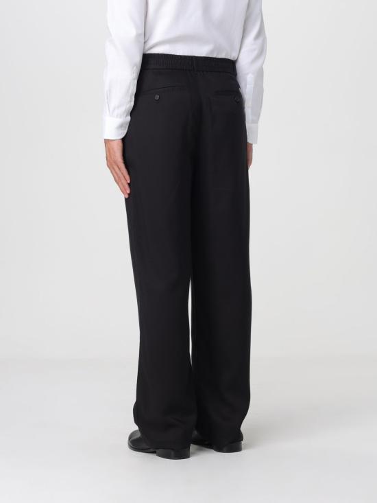 26SS 알마니 스트레이트 팬츠 XM002298AF22715 UC001 Black - ARMANI