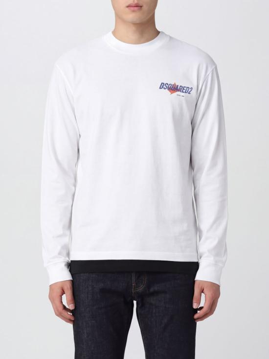 26SS 디스퀘어드2 긴팔 티셔츠 S74GD1555D20106 100 White