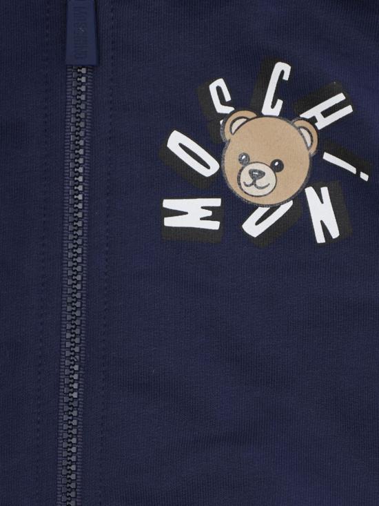 26SS [키즈] 모스키노 트레이닝 웨어 MMK05DLCA19 40016 Blue - MOSCHINO
