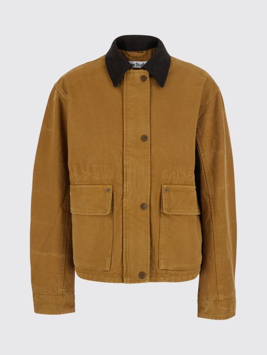 26SS 아크네 스튜디오 캔버스 자켓 A90720 BUT Brown - ACNE STUDIOS