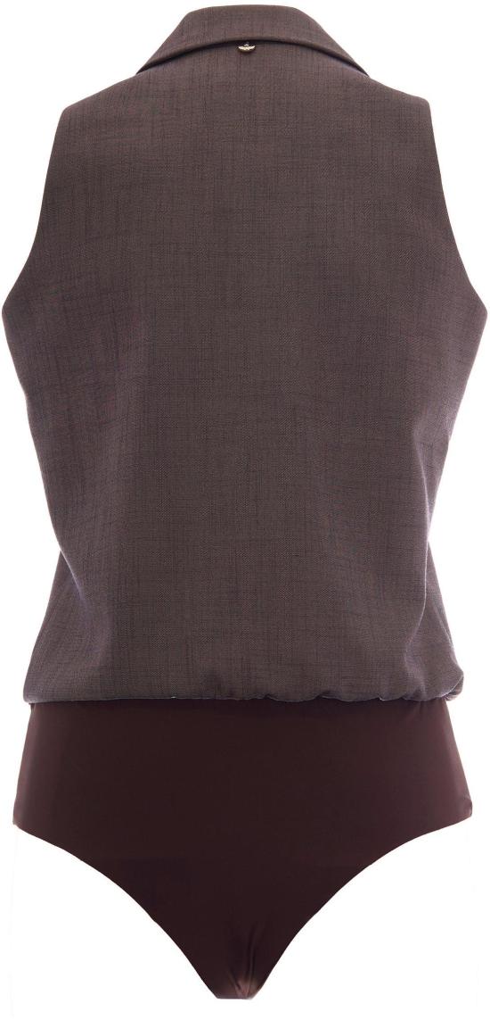 26SS 리우조 바디수트 티셔츠 8059524961085 BROWN - LIU JO