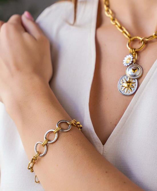  로니 폴 주얼리 팔찌 혼합 금속 - LONI PAUL JEWELRY