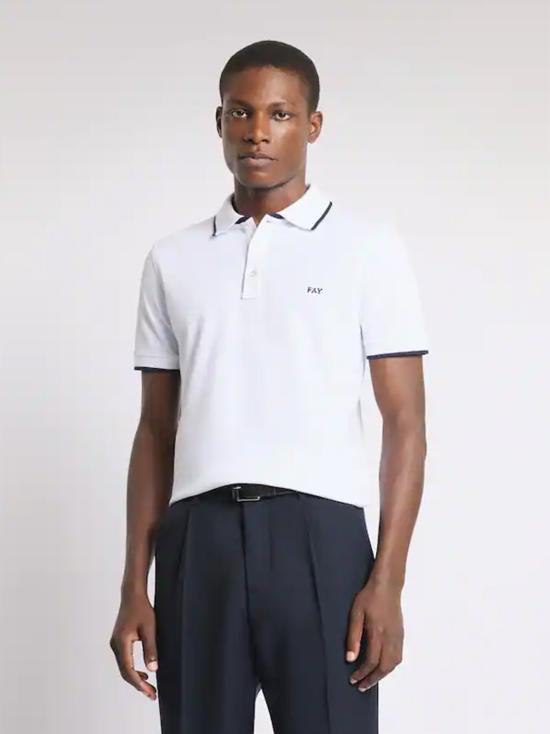 26SS 페이 폴로 티셔츠 NPMB252140STDW B001 BIANCO - FAY