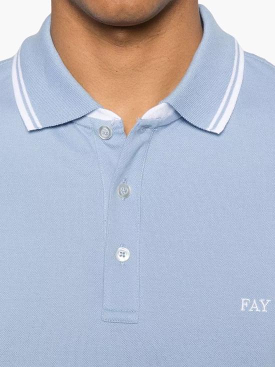 26SS 페이 폴로 티셔츠 NPMB252140STDW U600 AZZURRO CHIARO - FAY
