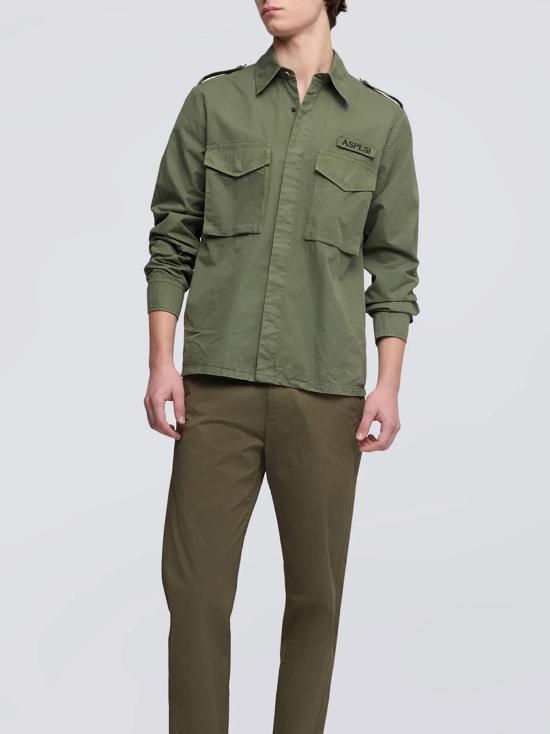 26SS 아스페시 긴팔 셔츠 CE10 G178 85393 VERDE - ASPESI