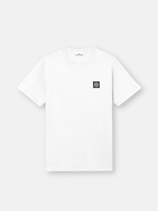 26SS 스톤 아일랜드 60/2 코튼 저지 슬림핏 티셔츠 L1S152100027S0013 V0001 WHITE