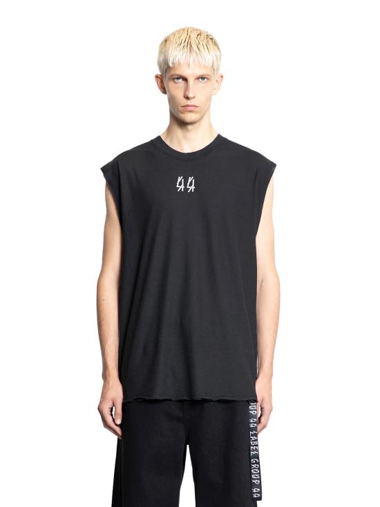26SS 44레이블 민소매 티셔츠 B0030654FA725 P749 BLACK