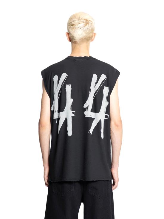 26SS 44레이블 민소매 티셔츠 B0030654FA725 P749 BLACK - 44 LABEL