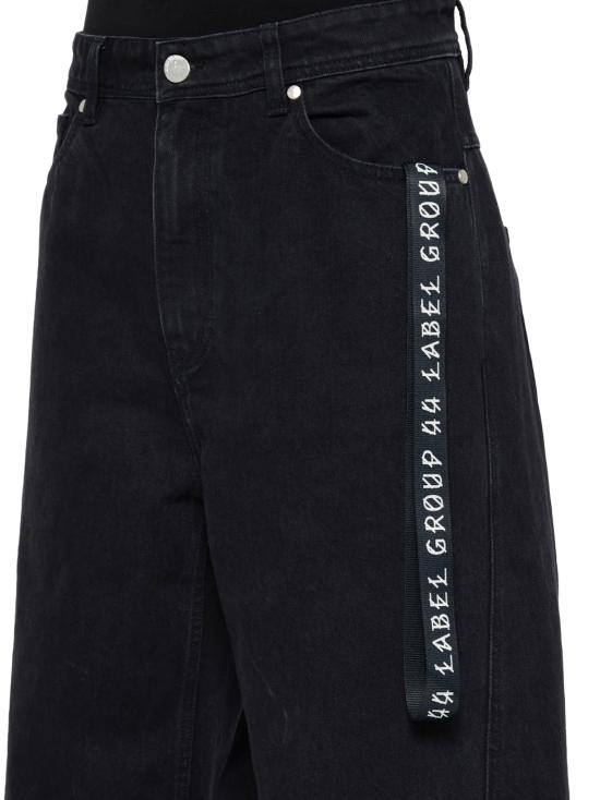 26SS 44레이블 데님 팬츠 B0030574FA577 P752 BLACK - 44 LABEL