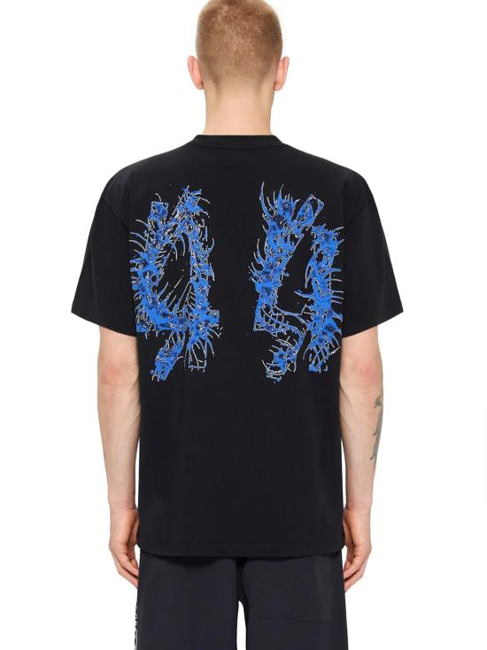 26SS 44레이블 반팔 티셔츠 B0030556FA706 P766 BLACK - 44 LABEL