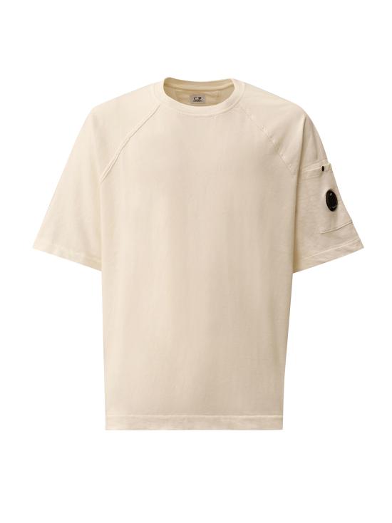 26SS 씨피 컴퍼니 라이트 플리스 숏슬리브 스웨트셔츠 20CMSS034A002246G 103 GAUZE WHITE