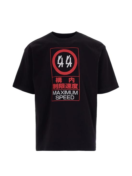 26SS 44레이블 반팔 티셔츠 B0030556FA706 P762 BLACK