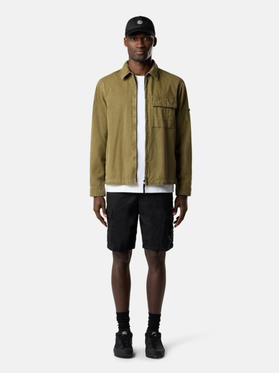 26SS 스톤 아일랜드 스트레치 코튼 텔라 파라슈트 카고 쇼츠 L1S15L100020S0003 V0029 BLACK - STONE ISLAND