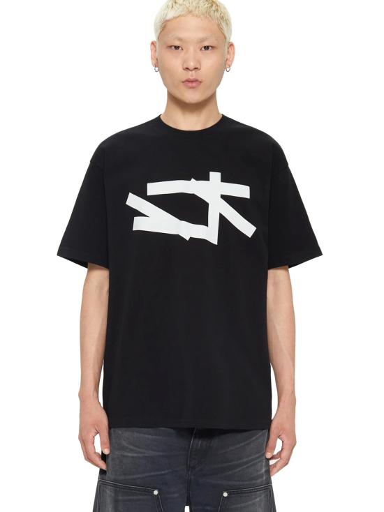 26SS 44레이블 반팔 티셔츠 B0030556FA706 P784 BLACK