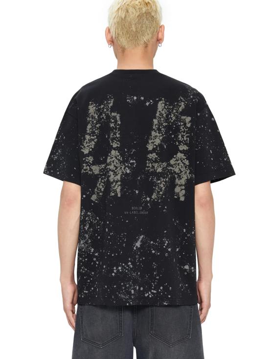26SS 44레이블 반팔 티셔츠 B0030556FA706 P773 BLACK - 44 LABEL
