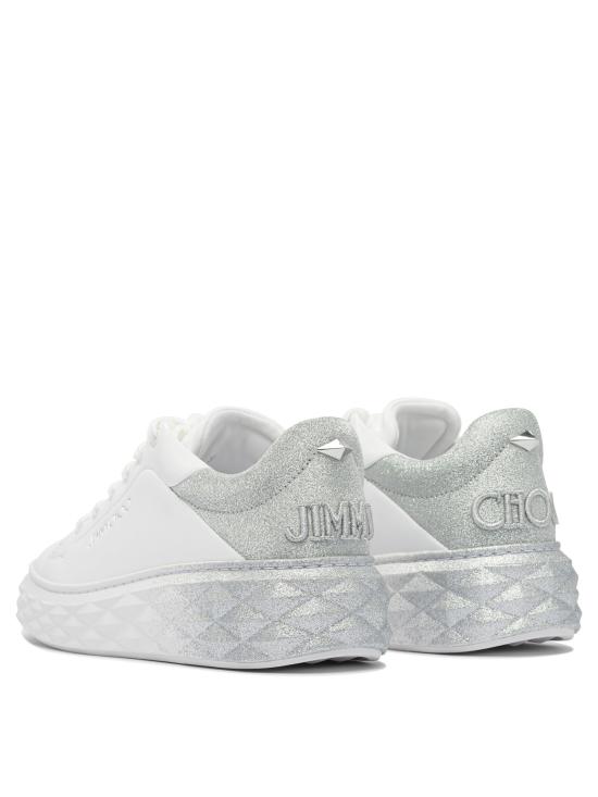 26FW 지미추 스니커즈 DIAMOND MAXI F IIIVRV WHITE SILVER - JIMMY CHOO