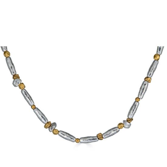  로니 폴 주얼리 목걸이/팬던트 혼합 금속 유기농 비즈 목걸이 - LONI PAUL JEWELRY
