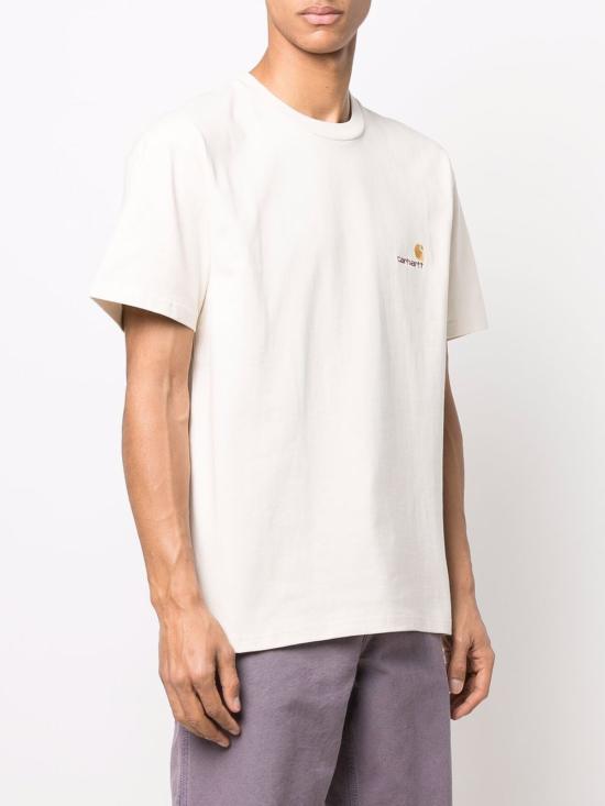 26SS 칼하트 WIP 숏슬리브 아메리칸 스크립트 티셔츠 I029956 05XX IVORY DOM - CARHARTT WIP