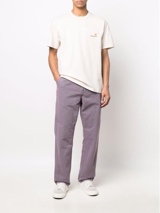26SS 칼하트 WIP 숏슬리브 아메리칸 스크립트 티셔츠 I029956 05XX IVORY DOM - CARHARTT WIP