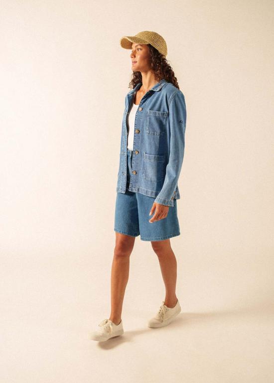  Saint James USA 데님 자켓 세인트 제임스 USA 알리제 프렌치 초어 재킷 데님 블루 - OTHER BRANDS